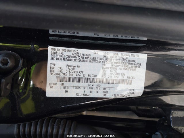 Ford Focus Titanium 2014 1FADP3N29EL205000 Image 9