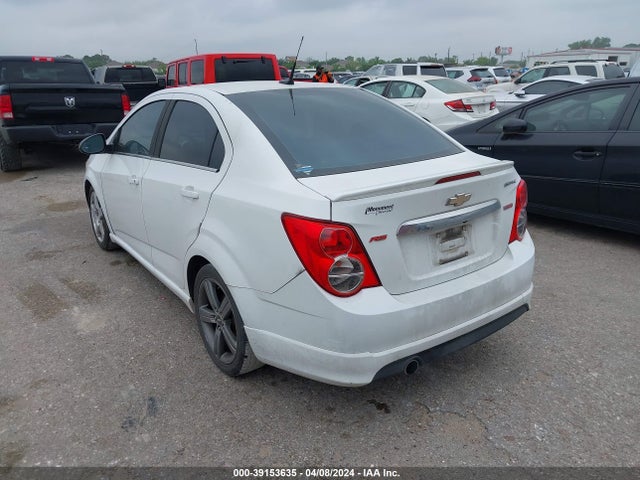 Chevrolet Sonic Rs Manual 2014 1G1JH5SB4E4176048 Image 3