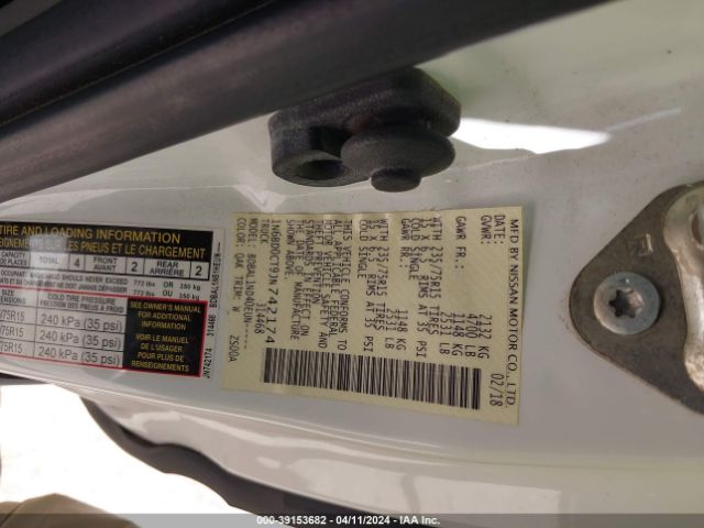 1N6BD0CT9JN742174 Nissan FRONTIER S