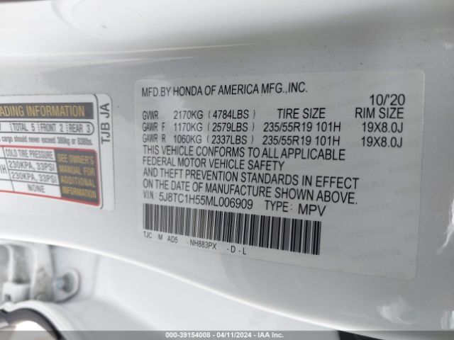 2021 ACURA RDX 5J8TC1H55ML006909 Photo 8