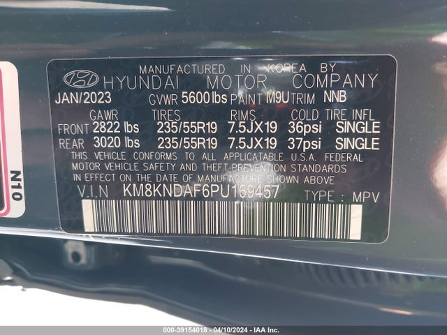 Hyundai Ioniq 5 Sel 2023 KM8KNDAF6PU169457 Image 9