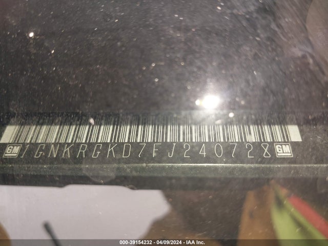 Chevrolet Traverse 1lt 2015 1GNKRGKD7FJ240728 Image 9