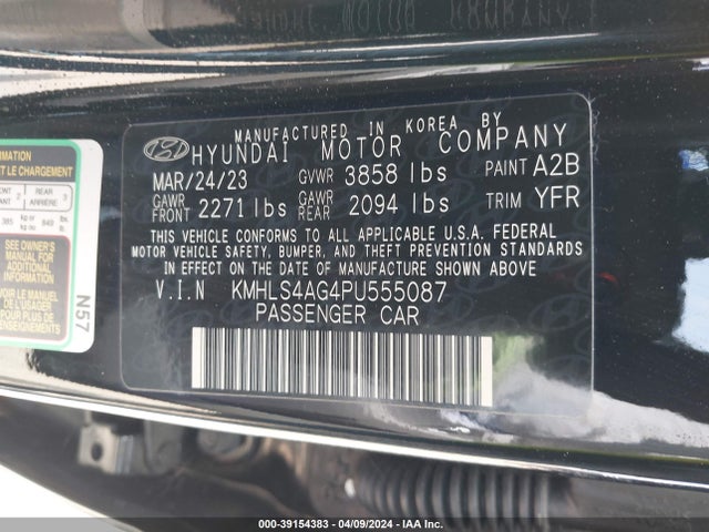 Hyundai ELANTRA SEL 2023 KMHLS4AG4PU555087 Image 9