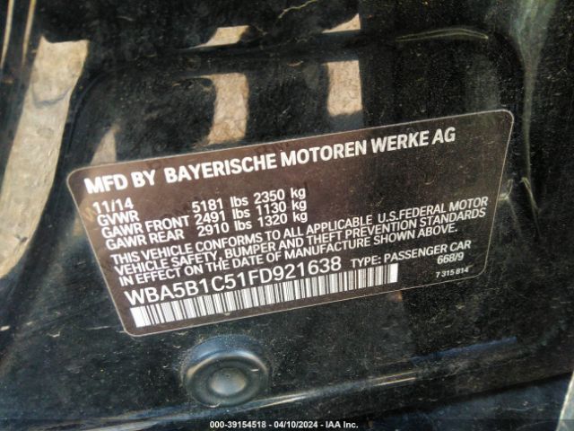 WBA5B1C51FD921638 BMW 535i