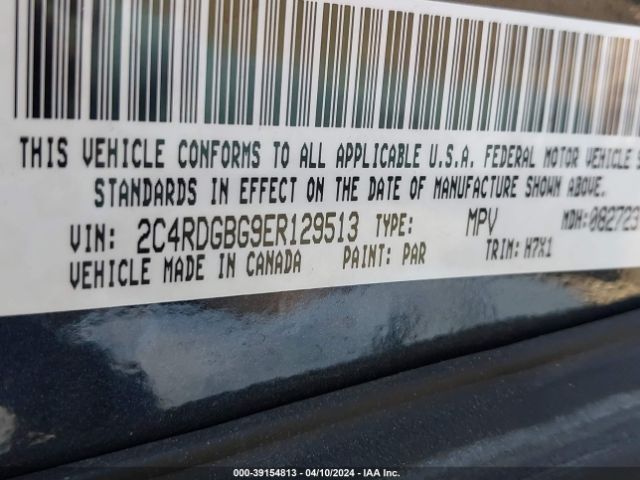 2C4RDGBG9ER129513 Dodge Grand Caravan American Value Pkg