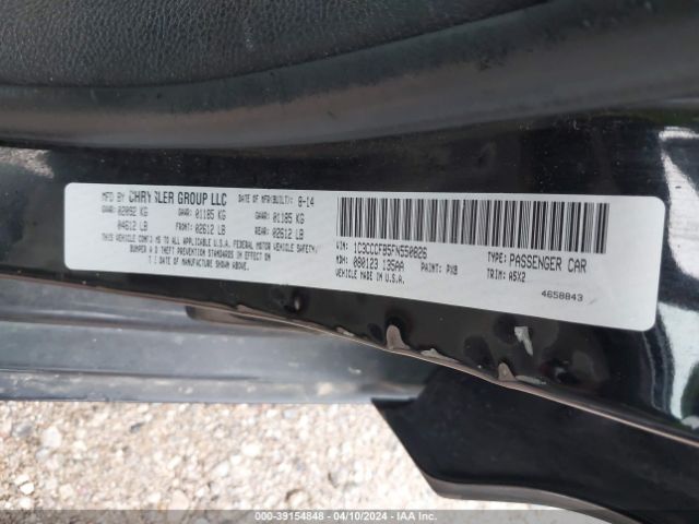 1C3CCCFB5FN550826 Chrysler 200 LX