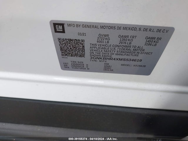 Chevrolet Blazer Awd 2lt 2021 3GNKBHR4XMS534619 Image 9