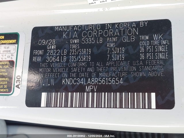 KIA Ev6 Light Long Range 2024 KNDC34LA8R5615654 Image 9