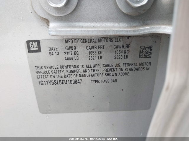 Chevrolet Impala 1ls 2014 1G11Y5SL5EU100847 Image 9