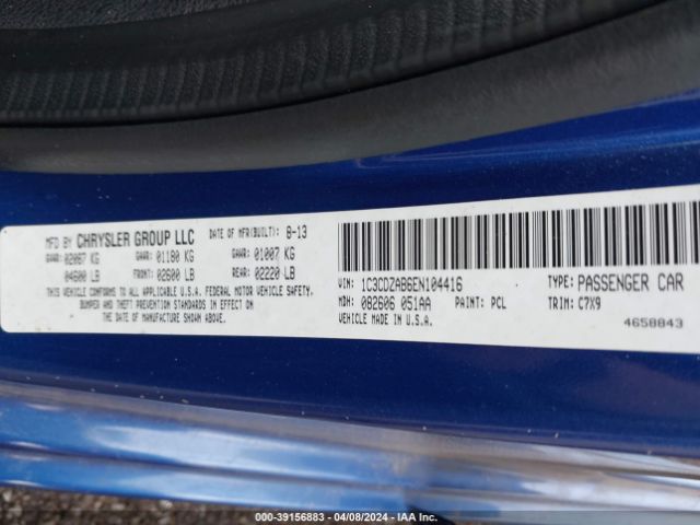 1C3CDZAB6EN104416 Dodge AVENGER SE