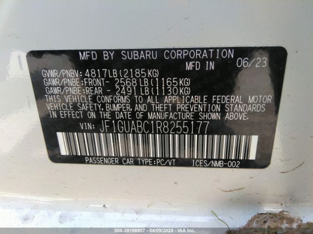 JF1GUABC1R8255177 Subaru Impreza Base 5-door