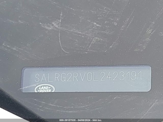 SALRG2RV0L2423191 Land Rover Discovery Se