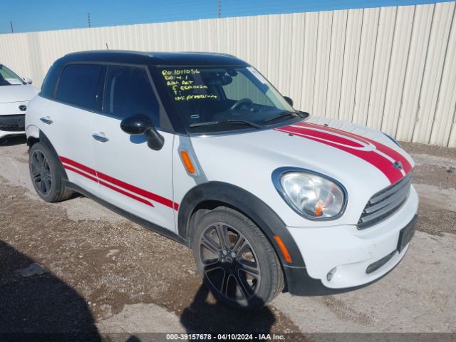 Продажа на аукционе авто 2014 Mini Countryman Cooper, vin: WMWZB3C53EWM32724, номер лота: 39157678