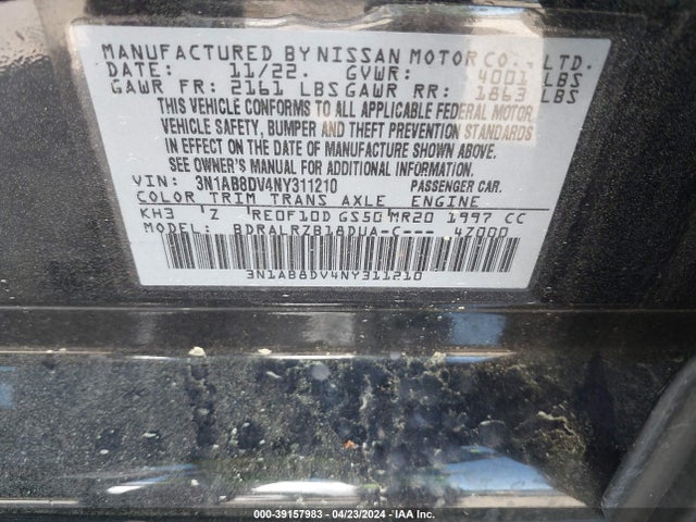 Nissan Sentra Sr Xtronic Cvt 2022 3N1AB8DV4NY311210 Image 9