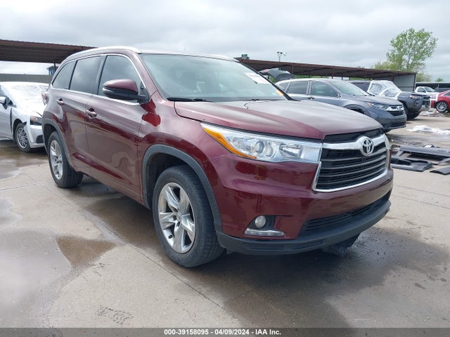 Toyota Highlander Limited V6 2014 5TDYKRFHXES037379 Image 1