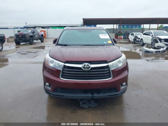 Toyota Highlander Limited V6 2014 5TDYKRFHXES037379 Image 12