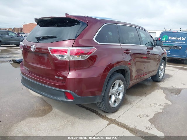 Toyota Highlander Limited V6 2014 5TDYKRFHXES037379 Image 4