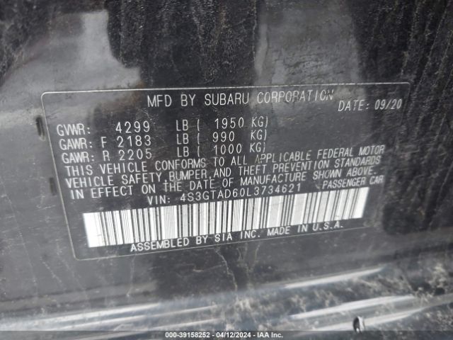 4S3GTAD60L3734621 Subaru Impreza Premium 5-door