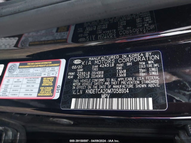 KIA Seltos Sx Turbo 2021 KNDETCA20M7058914 Image 9
