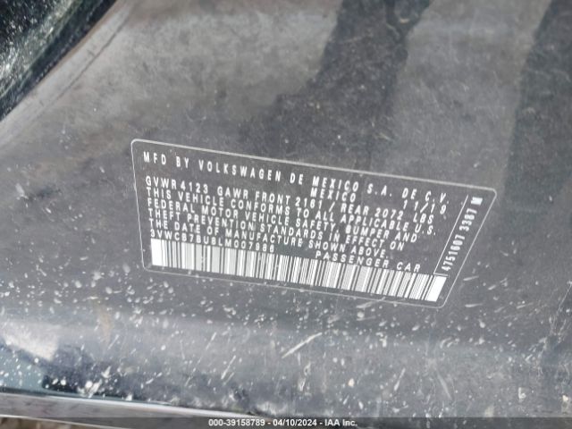 3VWCB7BU8LM007986 Volkswagen Jetta 1.4t R-line/1.4t S/1.4t Se