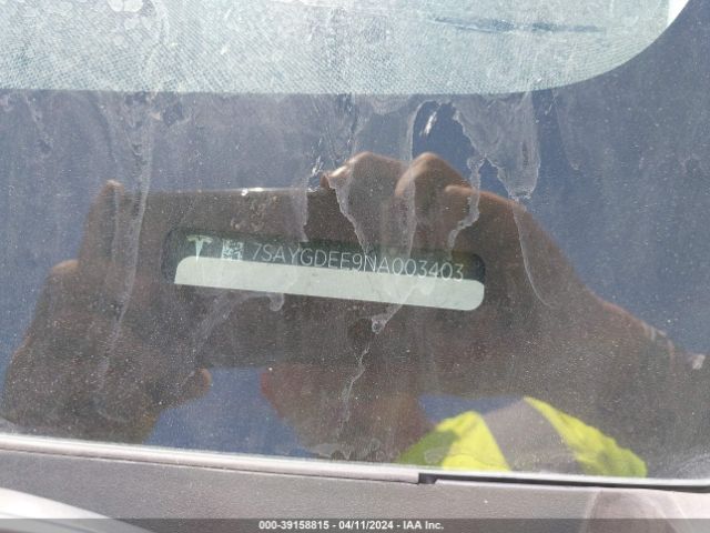 2022 TESLA MODEL Y 7SAYGDEE9NA003403 Photo 8