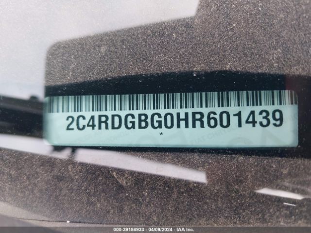 2C4RDGBG0HR601439 Dodge Grand Caravan Se Plus