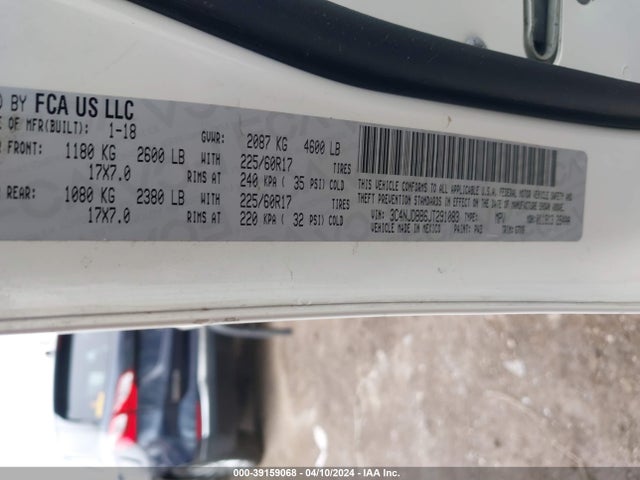3C4NJDBB6JT291083 Jeep Compass Latitude 4x4