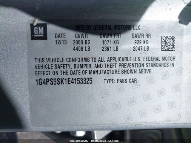 1G4PS5SK1E4153325 Buick Verano Leather Group