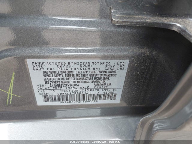 Nissan Sentra S Xtronic Cvt 2023 3N1AB8BV2PY240014 Image 9