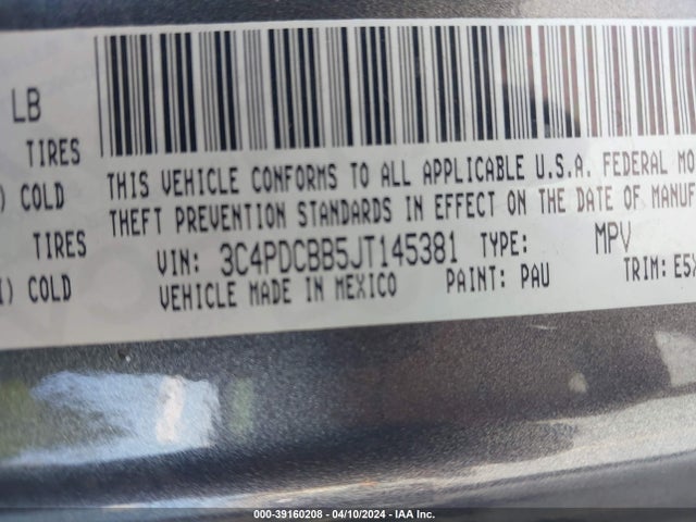 Dodge Journey Sxt 2018 3C4PDCBB5JT145381 Image 9