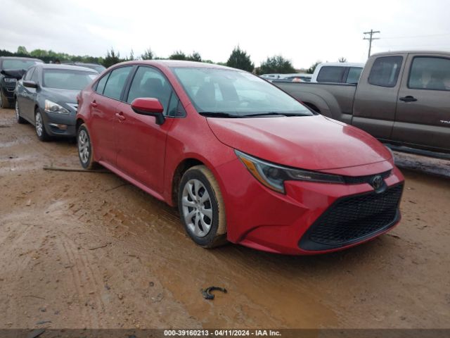 Auction sale of the 2020 Toyota Corolla Le, vin: 5YFEPRAE3LP103004, lot number: 39160213