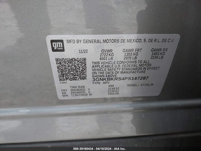 Chevrolet Blazer Awd Rs 2023 3GNKBKRS4PS147287 Image 9