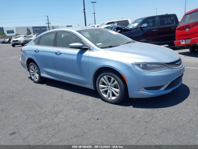 2015 Chrysler 200 Limited მანქანა იყიდება აუქციონზე, vin: 1C3CCCAB9FN739860, აუქციონის ნომერი: 39160456