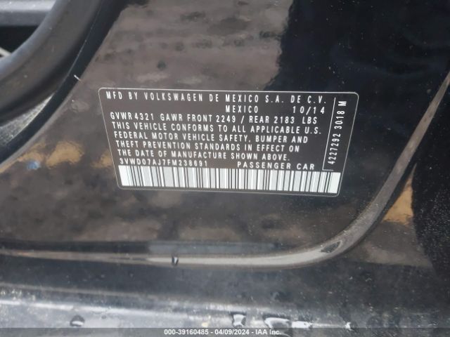 3VWD07AJ7FM238691 Volkswagen Jetta 1.8t Se