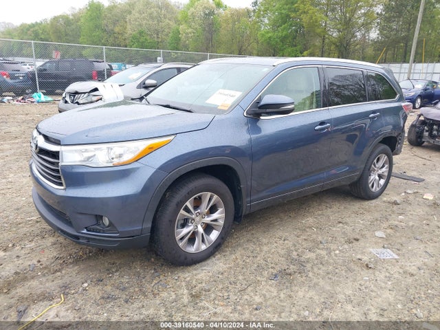 Toyota Highlander Xle V6 2015 5TDJKRFH3FS223669 Image 2
