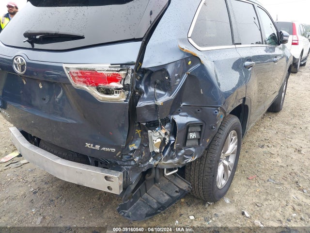Toyota Highlander Xle V6 2015 5TDJKRFH3FS223669 Image 6