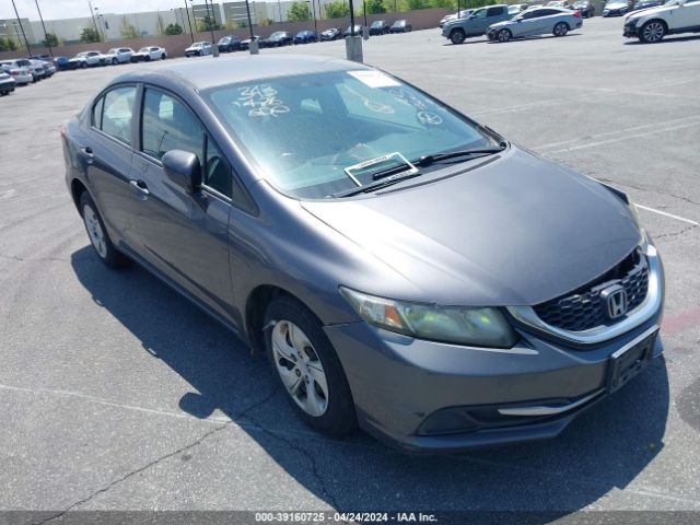 Auction sale of the 2014 Honda Civic Lx, vin: 19XFB2F53EE225773, lot number: 39160725
