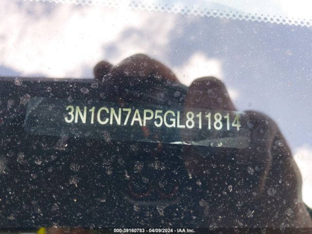 3N1CN7AP5GL811814 Nissan Versa 1.6 S/1.6 S+/1.6 Sl/1.6 Sv