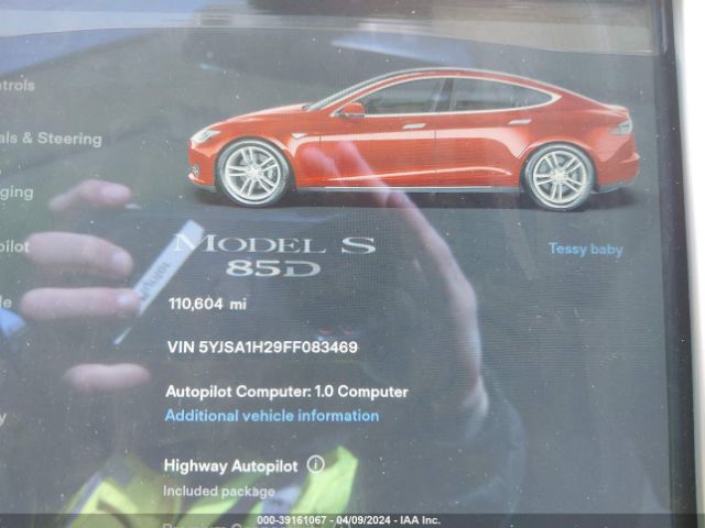 5YJSA1H29FF083469 Tesla Model S 70d/85d/p85d