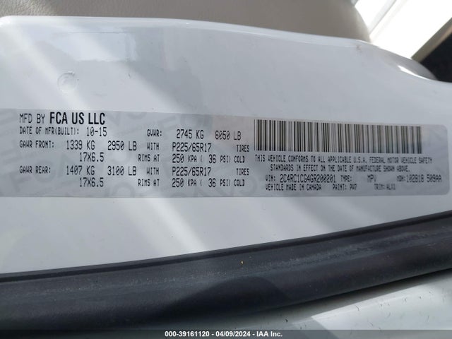 2C4RC1CG4GR200201 Chrysler Town & Country Touring-l