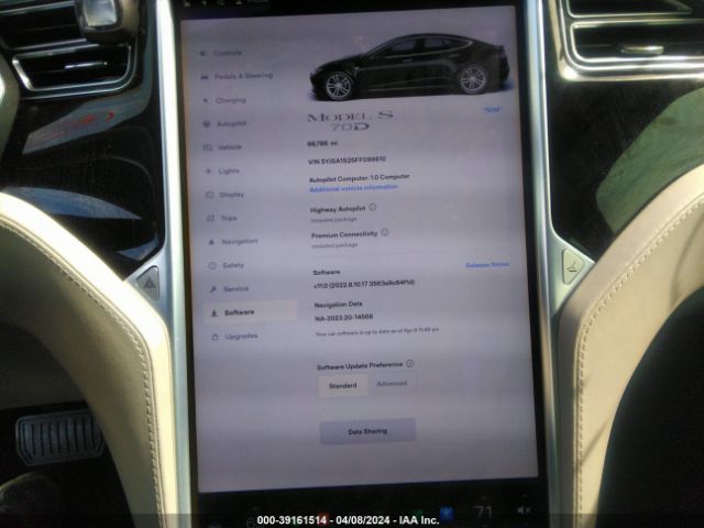 5YJSA1S25FF099810 Tesla Model S 70d/85d/p85d