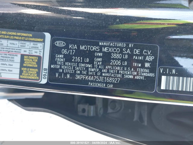KIA FORTE LX 2018 3KPFK4A75JE168927 Image 9