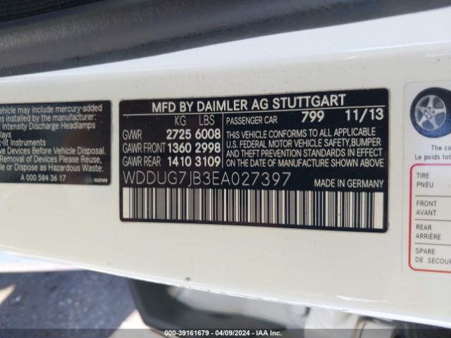 2014 MERCEDES-BENZ S 63 AMG WDDUG7JB3EA027397 Photo 8