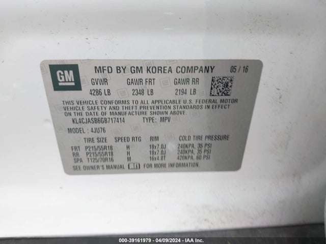 Buick Encore 2016 KL4CJASB6GB717414 Image 9