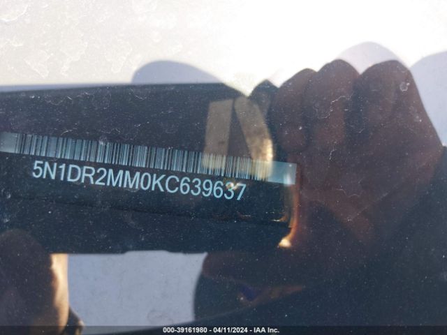 5N1DR2MM0KC639637 Nissan Pathfinder Sl