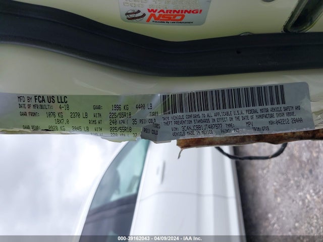 Jeep Compass Altitude Fwd 2018 3C4NJCBB1JT407977 Image 9