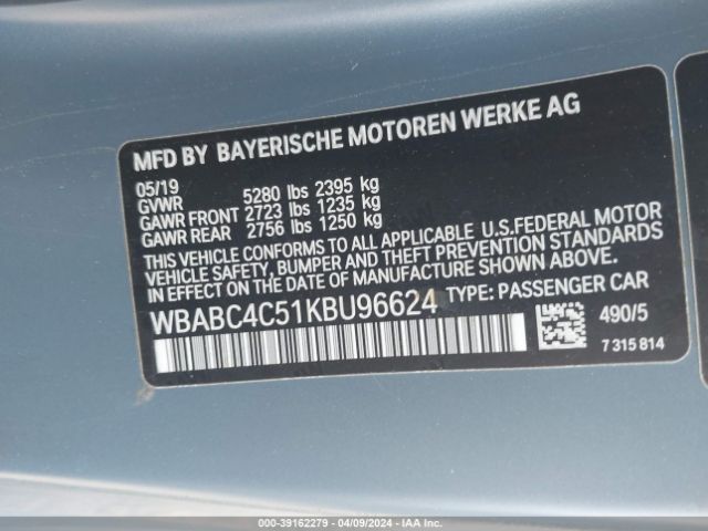 WBABC4C51KBU96624 BMW M850i Xdrive
