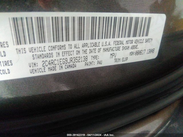 2C4RC1EG9JR352138 Chrysler Pacifica Touring L Plus