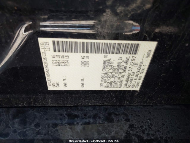 Nissan Maxima Sl Xtronic Cvt 2020 1N4AA6DV6LC372297 Image 9