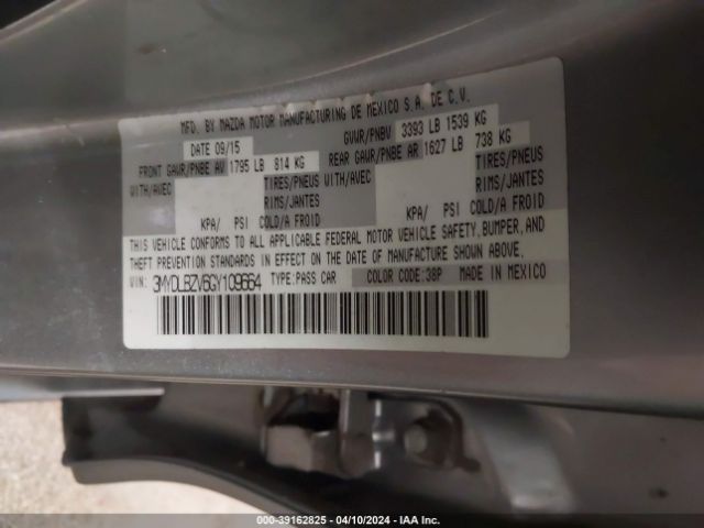 3MYDLBZV6GY109664 Scion IA